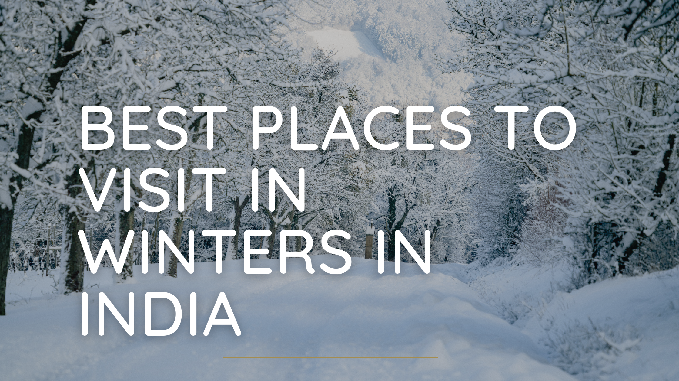 Best Places to visit during winter in India